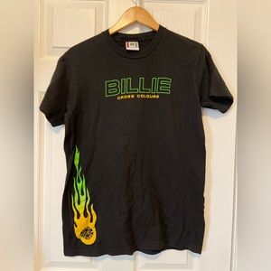 Billie Eilish Cross Colours Ya Dig M T-shirt Flames Authentic Black Short Sleeve